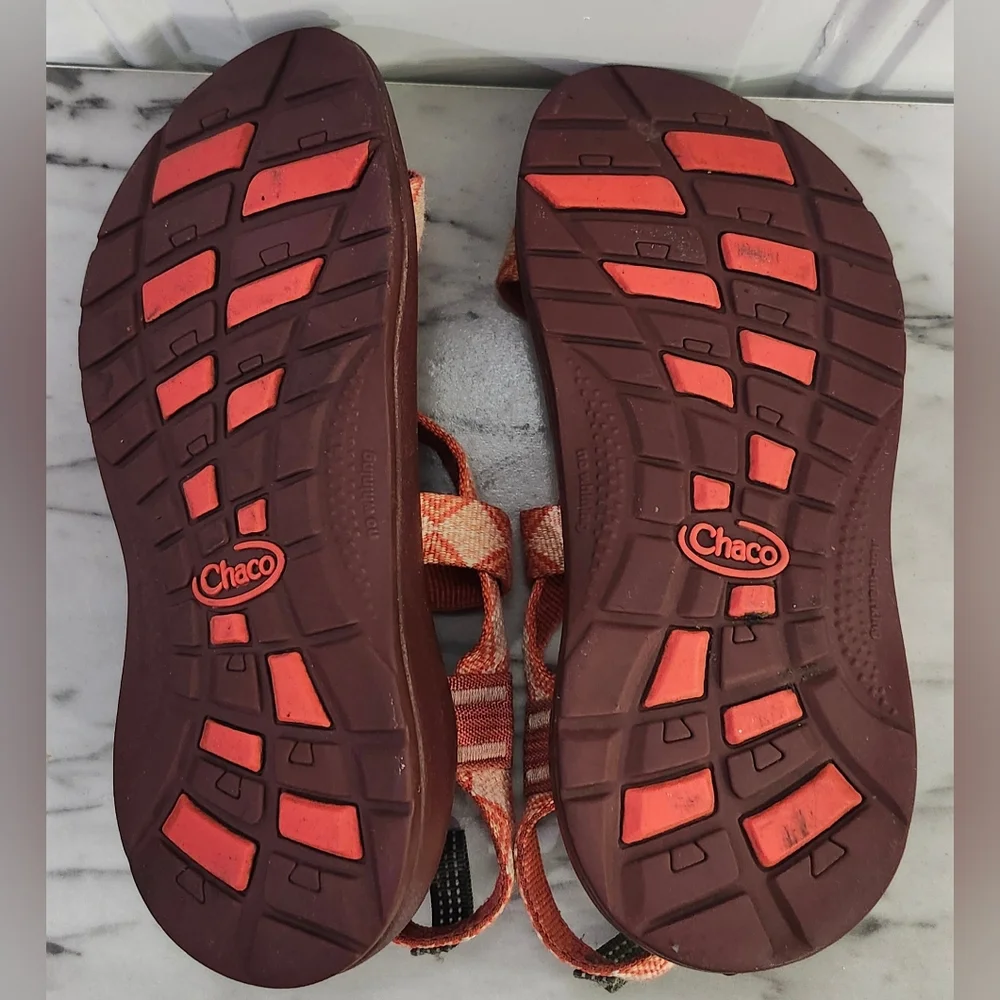 Chaco Z/1 Kaleido Peach Ecotread Sport Hiking Outdoor Sandals Size 3 Kid's